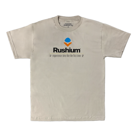 Rushium Logo w/ 22 Tour Dates [TAN] T-shirt